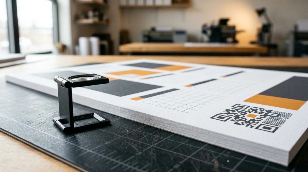 Detail anatomi desain cetak kalender poster custom dengan grid penanggalan terstruktur