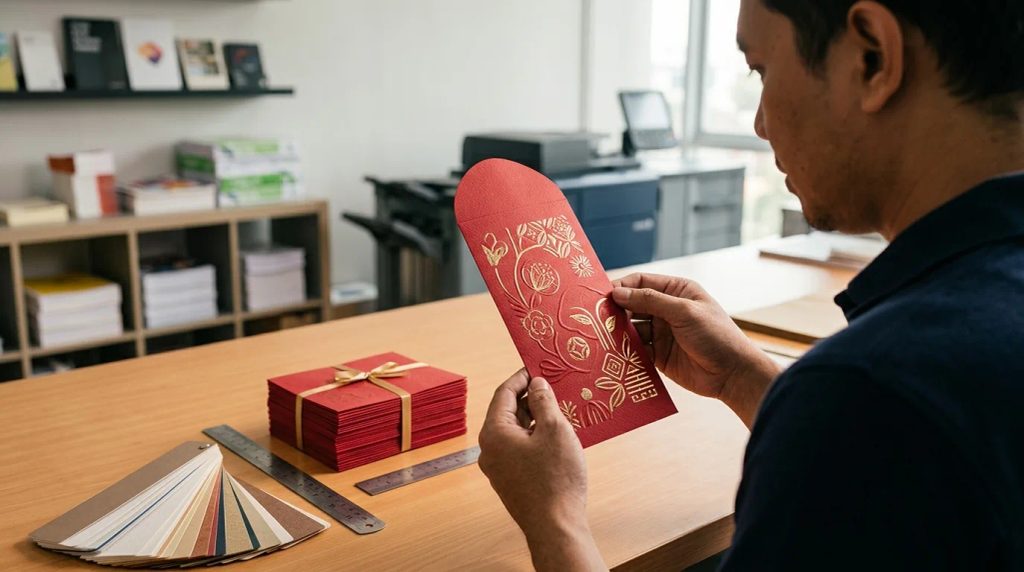 Ilustrasi angpao custom minimal order 100