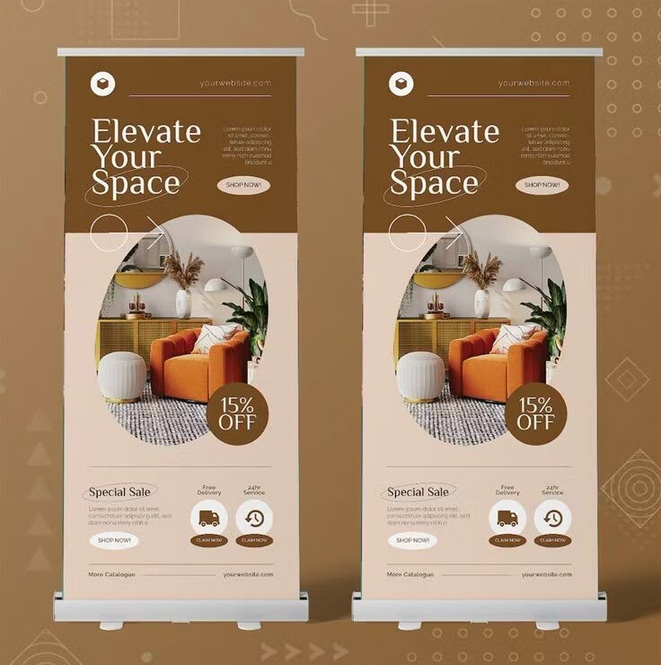 Banner promosi diskon 15% untuk perusahaan percetakan online Uprint.id