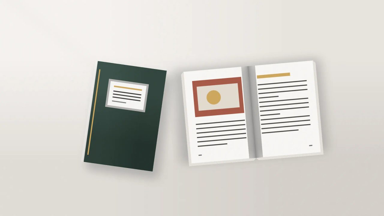 Cetak booklet portrait A6 7 lembar dengan laminasi doff premium yang elegan untuk promosi bisnis Uprint.id.