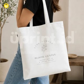 Tas Canvas Base Tas Putih - Foto 9