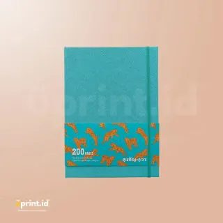AGSC-001 | Buku Agenda Solid Color Tiffany Blue Custom Premium Eksklusif untuk Souvenir & Kantor