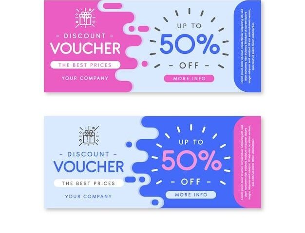 Banderol diskon 50% untuk voucher percetakan online