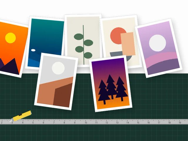 Ilustrasi cetak foto A6 custom murah dan rapi untuk hampers dan event dari percetakan Uprint.id.