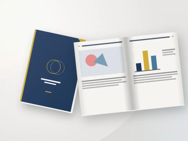 Cetak booklet A6 portrait matte premium untuk media promosi sales B2B Uprint.id.