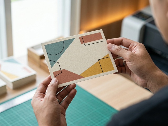 Ilustrasi cetak notecard kertas unggas
