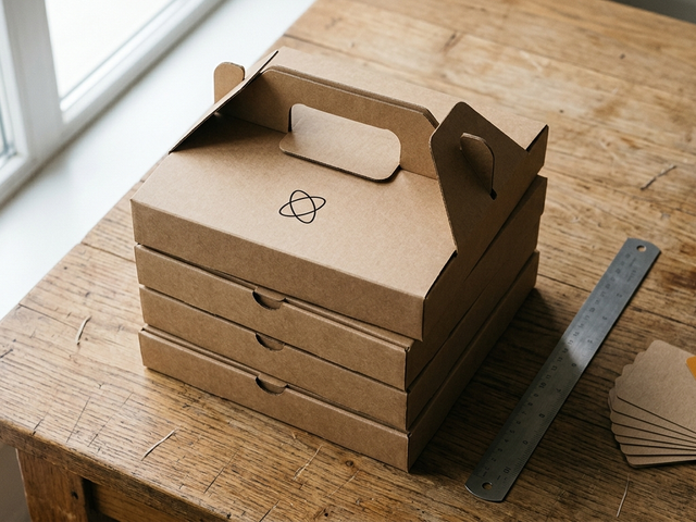Cetak handle box material kraft online untuk kemasan produk ramah lingkungan