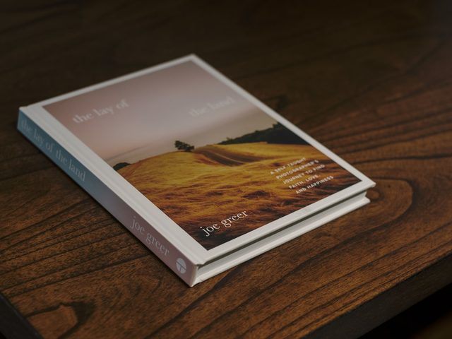 Buku dengan sampul bergambar gunung dan tulisan 'The Art of Joe Green'