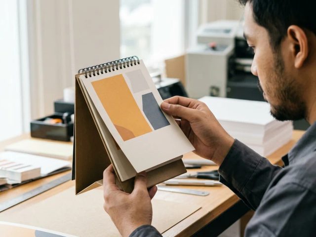 Ilustrasi order kalender meja a6 online murah