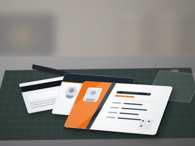 Ilustrasi cetak id card custom