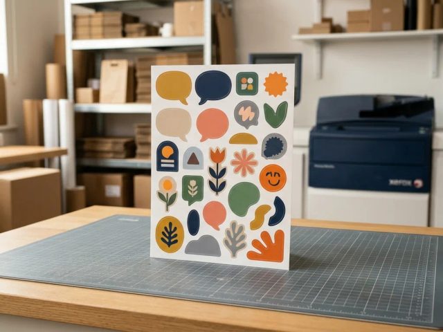 Ilustrasi cetak stiker kata kata nyeleneh a4
