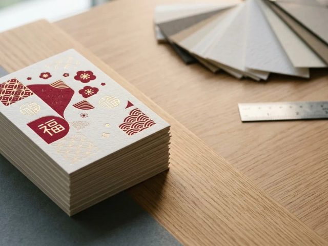 Ilustrasi cetak notecard imlek 9x13 cm