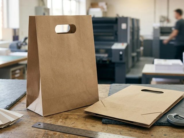 Ilustrasi order paper bag die cut online