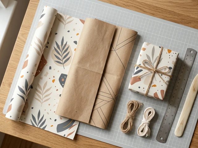Ilustrasi cetak wrapping paper murah surabaya