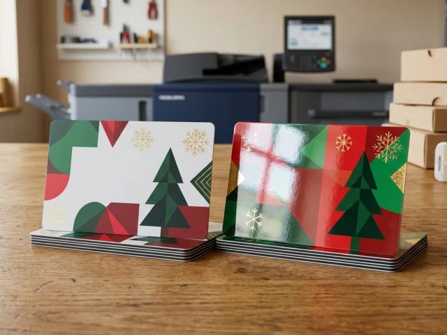 Ilustrasi order emoney natal laminasi