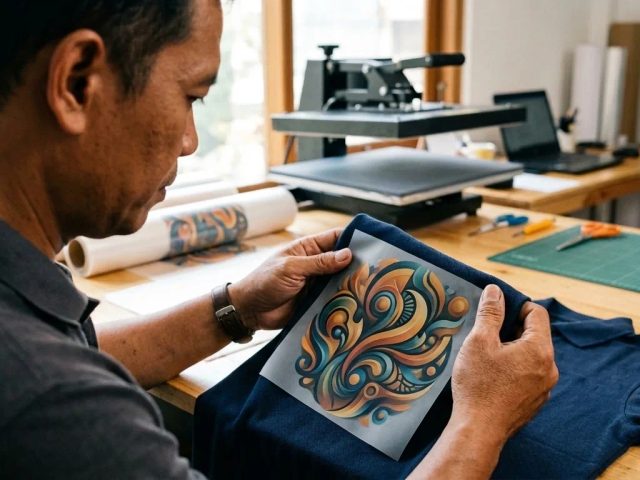 Ilustrasi cetak dtf custom